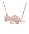 Dinosaur Triceratops Silver Necklaces SPE-4920
